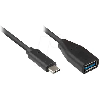 Good Connections USB-C auf USB-A 0,1 m Silber