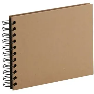 RÖSSLER Fotoalbum Whire-O 40 Seiten 195x145mm kraft/schwarz