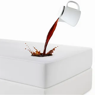 Matratzenschoner, 100% wasserdicht, aus Terry-Baumwolle, für Einzelbett, 90 x 200 cm.