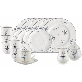 Villeroy & Boch Kaffeeservice Vieux Luxembourg 20-tlg. weiß/blau