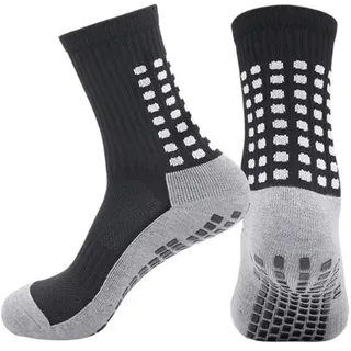 Go Go Gadget – Grip-Socken – Geeignet für Fußball, Tennis, Laufen und Handball – Anti-Blasen | Kompression – Leistungssteigernd – Einheitsgröße – Schwarz/Grau