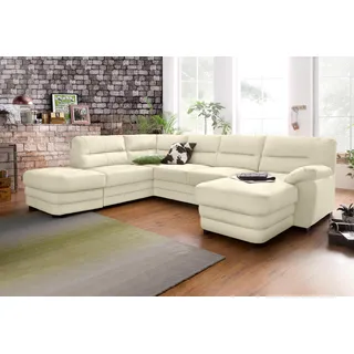 COTTA Wohnlandschaft »Royale U-Form«, wahlweise mit Bettfunktion COTTA creme