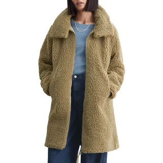 Marc O'Polo Denim Damen Mantel Teddymantel kuschelig, Braun (Soft Brown), L