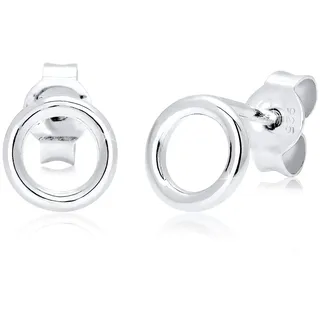 Elli Ohrstecker Basic Kreis Geo Minimal Silber 925