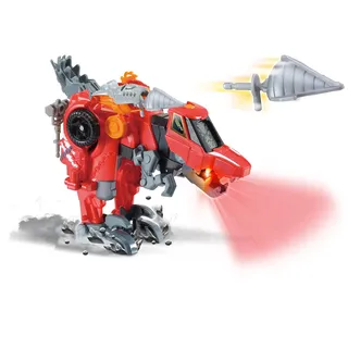 Vtech Switch and Go Dinos Fighter-Velociraptor – Dino-Auto-Transformer – 2-in-1 Spielzeug mit Dinostimme, Geräusch- und Lichteffekten – Mit Abschussvorrichtung – Für Kinder von 3-8 Jahren