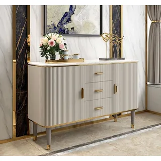 Wohnzimmer Moderne Grau Holz Luxus Design Sideboard JVmoebel - Grau