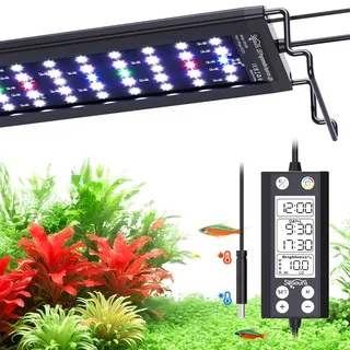 SEAOURA WRGB DIY Aquarium LED Lampe mit Temperatur Alarm 75-90cm
