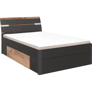 SchlafKONTOR Mars 140 x 200 cm graphit/montanaeichefarben