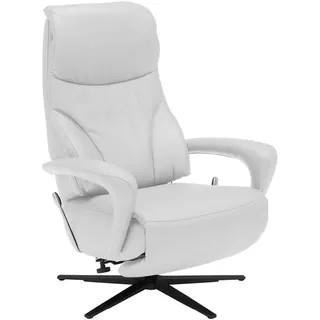 Dieter Knoll Relaxsessel , Weiß , Metall , Echtleder , 75x106x88 cm , Goldenes M , Fußauswahl, Lederauswahl, Stoffauswahl, Relaxfunktion, Herz-Waage-Funktion , Wohnzimmer, Sessel, Relaxsessel