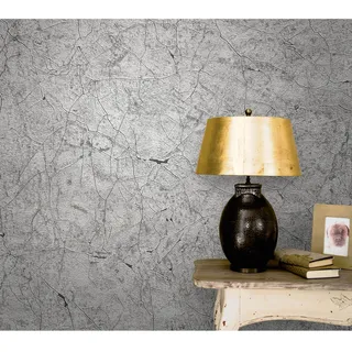 Marburg Vliestapete »Vintage Deluxe«, Marmoroptik, grau