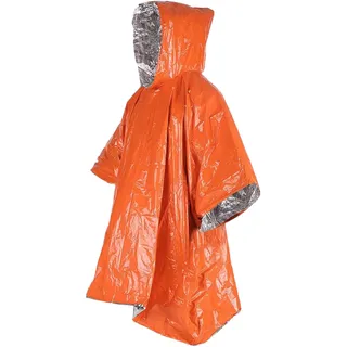 Cao Wiederverwendbarer Überlebensponcho für Erwachsene, Unisex, Orange oder Khaki, 1,00 x 1,20 m