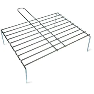 Grill mit einfachem Fuß 50x38cm edm - Silber