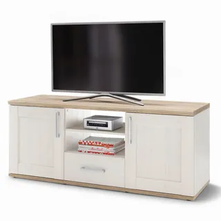 HBZ Romance Lowboard 143 x 59 x 50 cm Weiß Holzwerkstoff