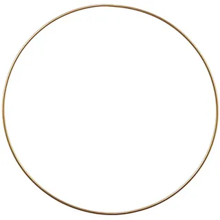 Butlers Deko-Ring Luna , Goldfarben , Metall , 30x30x30 cm , Dekoration, Dekofiguren & Skulpturen, Dekoobjekte