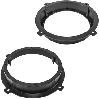 tomzz Audio 2819-001 Lautsprecherringe Adapter Halterungen kompatibel mit Hyundai Tucson Santa Fe iX35 i20 i30 Kia Sportage Tür vorne + hinten für 165mm DIN Lautsprecher