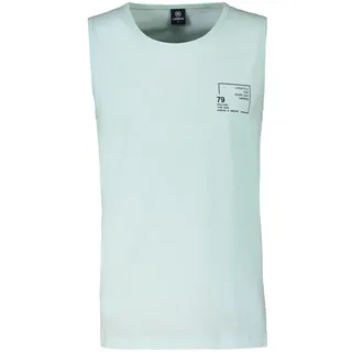 LERROS Muskelshirt "Tanktop mit Brustprint", tinted aqua