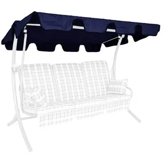 Angerer Freizeitmöbel GmbH Hollywoodschaukel Sonnendach Universalgröße - passend für viele Hollywoodschaukeln - Schaukeldach Made in Germany (Swingtex blau, Universalgröße)