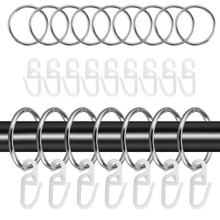 48 Stück Gardinen Ringe, 32mm Innendurchmesser, Duschvorhangringe
