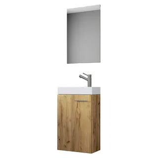 3-teiliges Set | Waschplatz für Gäste-WC | Badmöbel Set - Slito SP