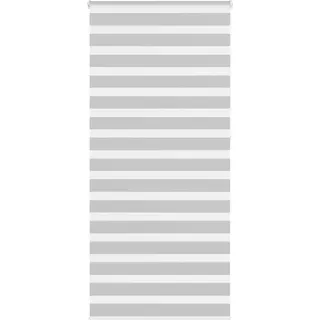 Möbel Zebrarollo Hellgrau 100x230 cm Stoffbreite 95,9 cm Polyester 4014495 - Grau