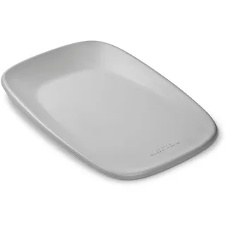 Nattou Wickelauflage - Wickelauflage Abwaschbar und wasserdicht auf PU-Schaum - Leicht und weich Baby Wickelunterlage - Wickelunterlage mit erhöhten Rändern - 50x70 cm - Grau