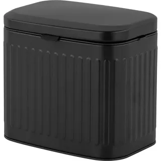 Relaxdays Wandmontage Mülleimer 4 l Schwarz