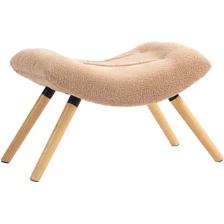 Homcom Sitzhocker Kunststoff 45 x 38 x 67 cm Braun