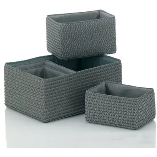 Kela Korb-Set Rimossa, 5-teilig, grau,