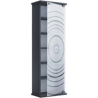 VCM Mid.you Cd-Regal 31 x 92 x 18 cm Schwarz