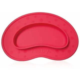 Nûby ID92828 Teller mit Saugnapf Miracle, 9 M+, Rot
