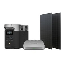Ecoflow Solarpanel Powerstream 600 W Set inkl. Delta Silber-Schwarz