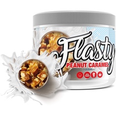Flasty Geschmackspulver (Peanutbutter Caramel) 1 x 250g Kalorienarmes Flavour Pulver mit 'Nur 5 kcal pro Portion' bringt es Leben in deinen Quark, Joghurt und vielem mehr.