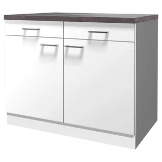 Flex-Well Unterschrank Lucca 100 x 85 x 60 cm Weiß