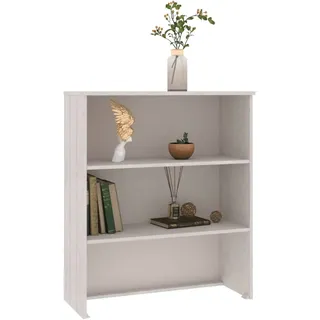 vidaXL Highboard-Oberteil HAMAR Weiß 85x35x100 cm Massivholz - Weiß
