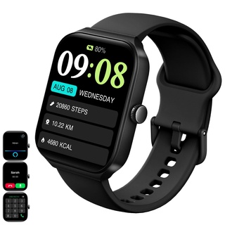 Smartwatch für Damen Herren Schrittzähler Fitness Armband Tracker,Fitnessuhr mit Herzfrequenzmessung Schrittzähler Schlafmonitor,Sportuhr Smart Watch mit 1,95 Zoll Touchscreen für iOS und Android