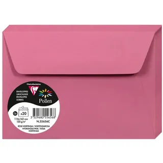 Clairefontaine 55636C - Karton mit 200 Umschläge Pollen, selbstklebend 11,4x16,2 cm 120g lose, Hellgrau