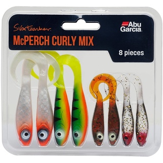 Abu Garcia Unisex-Adult Svartzonker McPerch Curly Soft Plastic Bait, Assorted, Varied