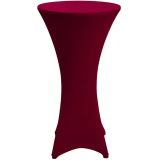 Beautissu Stehtischhusse Stretch Bordeaux Ø60-65 cm