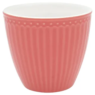 Greengate - Tasse, Becher, Kaffeetasse, Latte Cup - Alice - Coral/rot - Porzellan - 300 ml