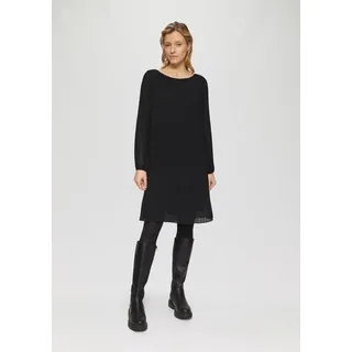 s.Oliver Plissiertes Chiffonkleid Minikleid Schwarz 42