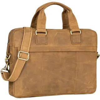 STILORD Andrew Vintage Business Ledertasche Klassische Aktentasche für Herren und Damen 13,3 Zoll Laptoptasche für Arbeit Büro Aufsteckbar Farbe:Dijon - braun