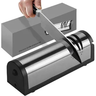 Azomor® Elektrischer Messerschärfer mit drei Stufen für Küche und Schere