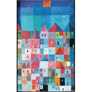 Wash+Dry Colourful Houses 75 x 120 cm Mehrfarbig