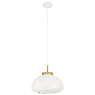 EGLO SUMMERHILL PENDELLEUCHTE Ø400 HOLZ/WEISSER PAPIERSCHIRM FSC