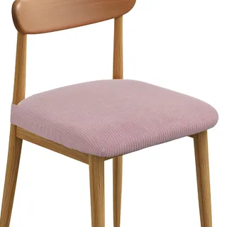 QUARKZMAN 2er-Set Stuhlbezug Sitzfläche, (Länge:35-45cm,Breite:35-50cm) Stuhlüberzug Sitzbezug Stuhl Stuhlhussen für Stühle Waschbar Drehstuhl Bürostuhl Sitzbezug Sitzschutz - Dunkelrosa