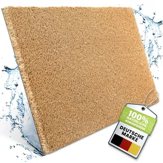 Bodenständig® Fußmatte Kokos [Wetterfest] - extrem robust - Fußabtreter außen - die Kokosmatte Fußmatte außen wetterfest. Fussmatte aussen 40x60 cm