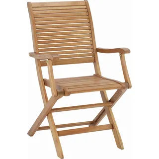 Ambia Garden Gartenklappsessel , Braun , Holz , Akazie , massiv , eckig , 54.5x93x62.5 cm , Gartenmöbel, Gartensessel, Gartenklappstühle