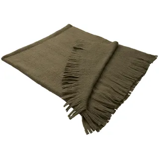 Esposa Kuscheldecke , Grün , Textil , 130x170 cm , Reach, Bsci, Oeko-Tex® Standard 100 , Fransen, pflegeleicht , Heimtextilien, Wohntextilien, Decken, Kuscheldecken