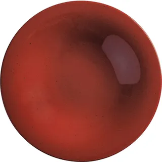 KAHLA Homestyle Pastateller grande 30 cm siena red mediterranes Geschirr aus Porzellan mit Steingut- und Keramiklook großer Salatteller großer Pastateller tiefer Teller XL rund rot