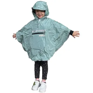 The Peoples 3.0 Hardy Kids Wasserdichter Poncho - Green Celeste - One Size